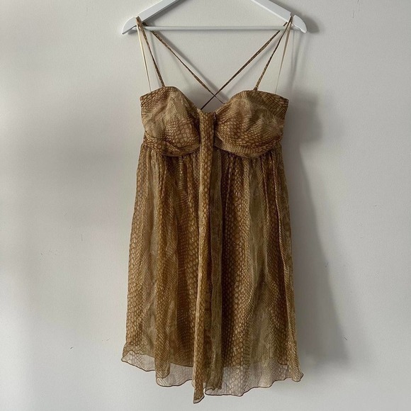 Y2K Express silk dress size 6 - Picture 1 of 2